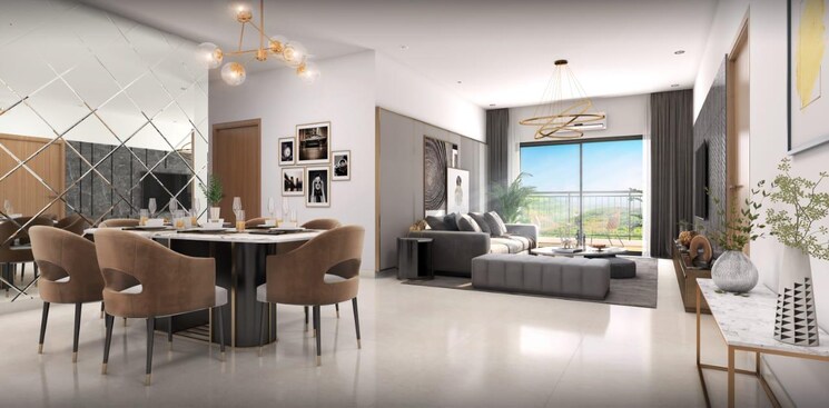 Living Room, shapoorji-pallonji-vanaha-springs 3 Bedroom 891 Sq.Ft. Apartment In Bavdhan Pune 7131263