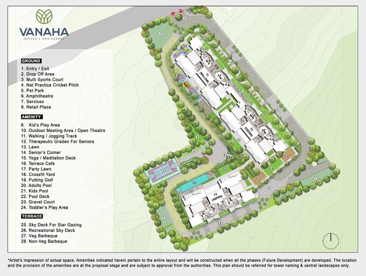 Master Plan, shapoorji-pallonji-vanaha-springs 3 Bedroom 891 Sq.Ft. Apartment In Bavdhan Pune 7131263