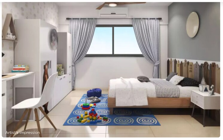 Bedroom, shapoorji-pallonji-vanaha-springs 3 Bedroom 891 Sq.Ft. Apartment In Bavdhan Pune 7131263