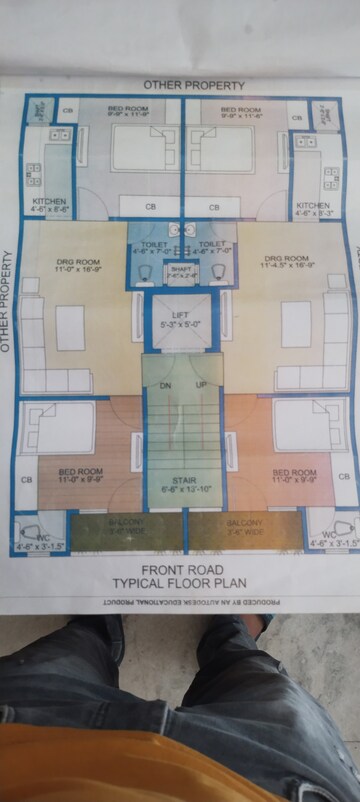 Floor Plan in 2 BHK Builder Floor at Mayur Vihar Phase 1 – for Sale