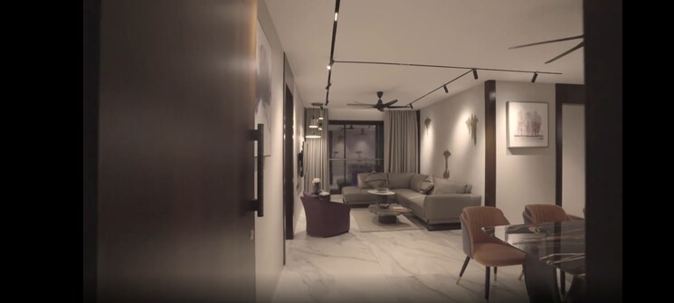 Living Room, dosti-eastern-bay-phase-2 3 Bedroom 1040 Sq.Ft. Builder Floor In Wadala Mumbai 7131587