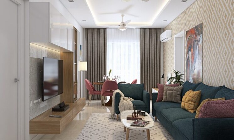 Living Room, maya-garden-city 3 Bedroom 1800 Sq.Ft. Apartment In Lohgarh Zirakpur 7131644