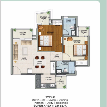 2 BHK Apartment For Resale in Sikka Karnam Greens Sector 167b, Greater Noida Noida  7131800