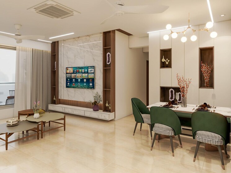 Living Room, t-bhimjyani-neelkanth-woods 4 Bedroom 1950 Sq.Ft. Apartment In Manpada Thane 7135791