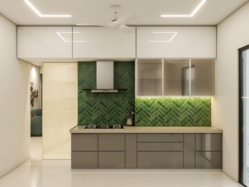 Kitchen in 4 BHK Apartment at T Bhimjyani Neelkanth Woods, Manpada – for Sale