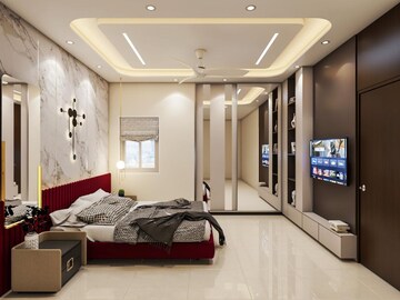 Living Room in 4 BHK Apartment at T Bhimjyani Neelkanth Woods, Manpada – for Sale