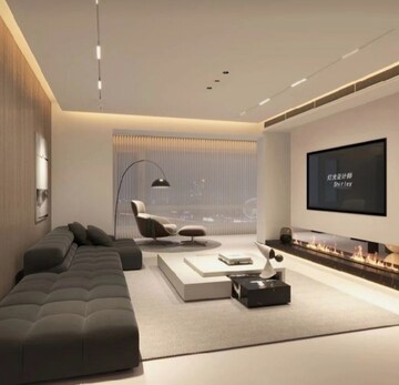 Living Room in 4 BHK Builder Floor at Igi Airport Area – for Sale
