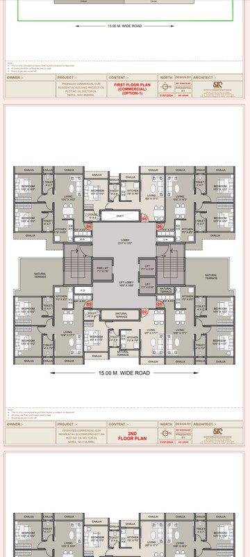 Floor Plan in 2 BHK Builder Floor at Experio Platinum Elysium, Sector 29 Nerul – for Sale