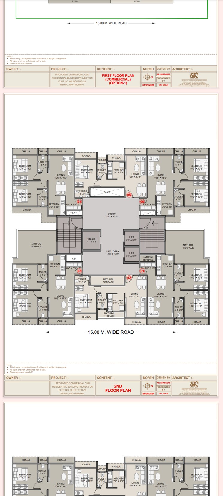 Floor Plan, experio-platinum-elysium 2 Bedroom 1190 Sq.Ft. Builder Floor In Sector 29 Nerul Navi Mumbai 7139960