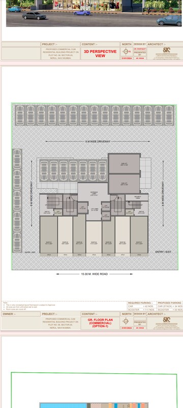 Floor Plan in 2 BHK Builder Floor at Experio Platinum Elysium, Sector 29 Nerul – for Sale