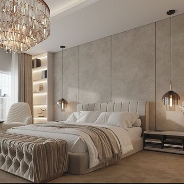 Bedroom in 3 BHK Apartment at Aashish The Meridian, C-Scheme – for Sale