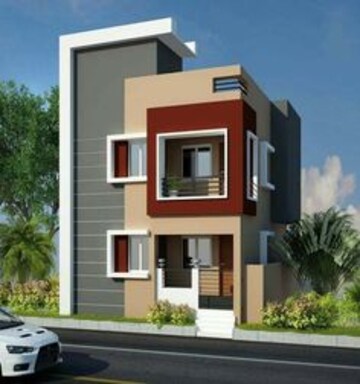 3 BHK Independent House – Exterior View View at Dhakoli Village - for Sale