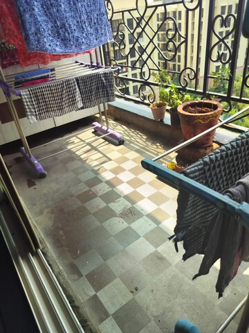 Balcony in 2 BHK Apartment at Gala Pride Palms, Kolshet Road – for Sale