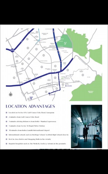 3 BHK Builder Floor – Map Location View at Sector 63a - for Sale