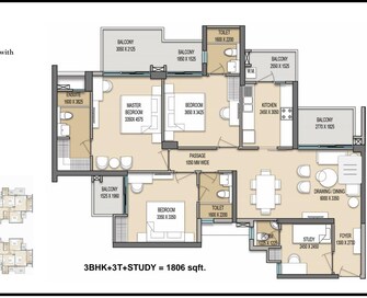 2 BHK Apartment For Resale in Sam Palm Olympia Noida Ext Sector 16c Greater Noida  7141736