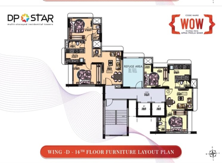 Floor Plan, dp-star 1 Bedroom 365 Sq.Ft. Apartment In Bhandup West Mumbai 7141856