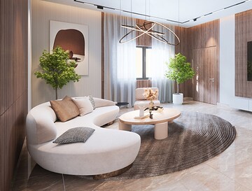 Living Room in 3 BHK Apartment at Aurobindo The Regent, Kondapur – for Sale