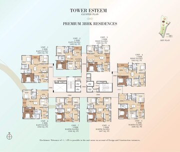Master Plan in 3 BHK Apartment at Aurobindo The Regent, Kondapur – for Sale