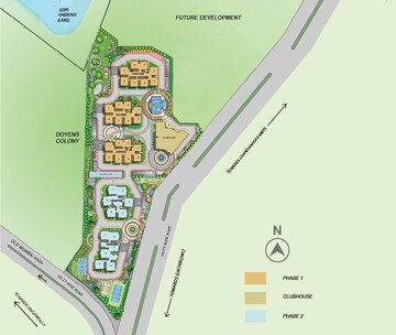 Floor Plan in 3 BHK Apartment at Aurobindo The Regent, Kondapur – for Sale