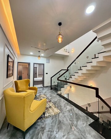 Staircase in 4 BHK Villa at Lalarpura – for Sale