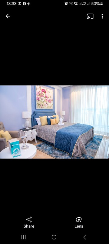 Bedroom in 3 BHK Apartment at Risland Sky Mansion, Chattarpur – for Sale