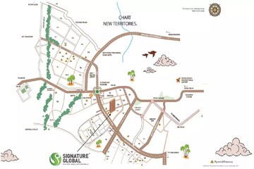 4 BHK Apartment – Map Location View at Signature Global Titanium SPR, Sector 71 - for Sale