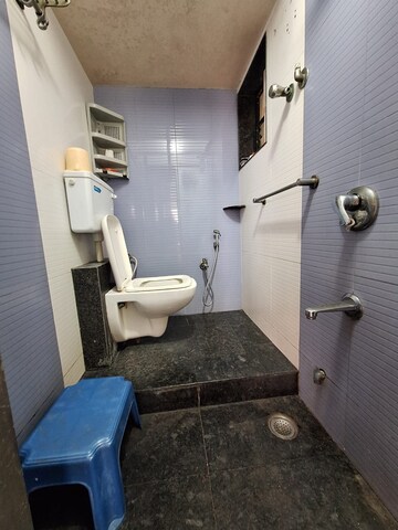 Bathroom in 2 BHK Apartment at Shah Complex IV CHS, Sanpada – for Sale