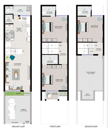 Floor Plan in 2.5 BHK Villa at Dindoli – for Sale