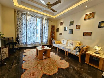 Living Room in 3 BHK Builder Floor at East Of Kailash – for Sale