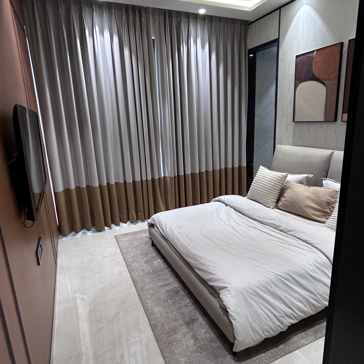 Bedroom, merlin-ventana 3 Bedroom 1300 Sq.Ft. Apartment In Veerabhadra Nagar Pune 7158244