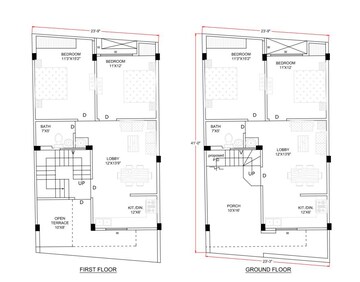 Floor Plan in 4 BHK Villa at Sahastradhara Road – for Sale
