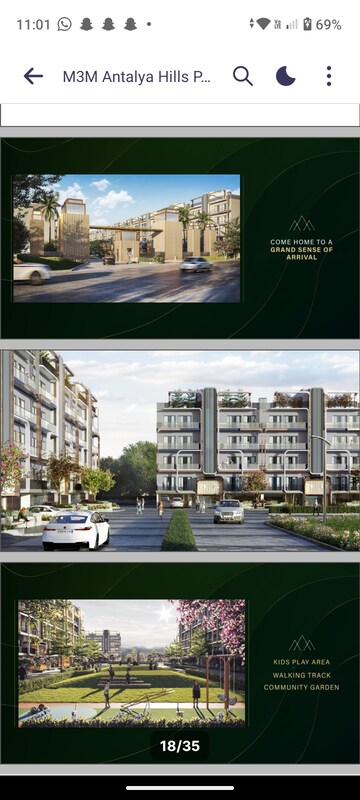 2.5 BHK Independent House – Exterior View View at M3M Antalya Hills, Sector 79 - for Sale