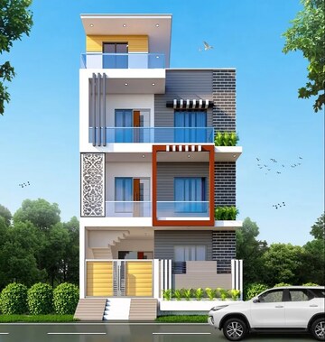 2 BHK Independent House – Exterior View View at Alpha 1 Greater Noida - for Sale