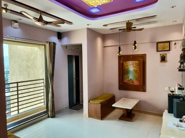 Living Room in 1 BHK Apartment at Rajaram Sukur Enclave D Wing, Ghodbunder Road – for Sale