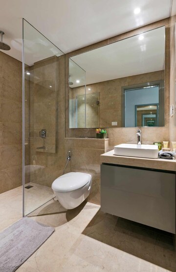 Bathroom in 3 BHK Apartment at Runwal Elegante, Andheri West – for Sale