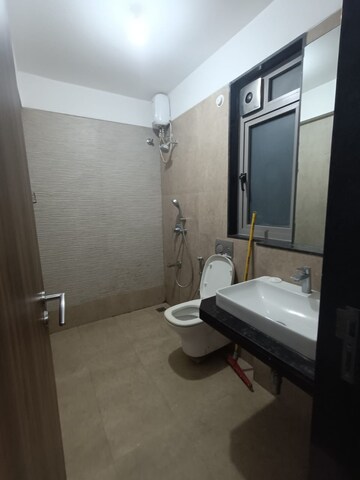 Bathroom in 3 BHK Apartment at Adani Western Heights Sky Apartments, Andheri West – for Rent