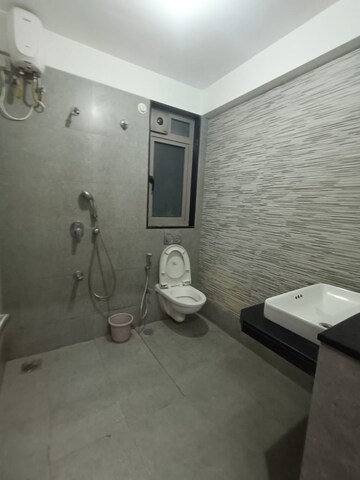 Bathroom in 3 BHK Apartment at Adani Western Heights Sky Apartments, Andheri West – for Rent