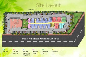 Master Plan in 1 BHK Apartment at Rockfort Shriram North View Apartments, Raj Nagar Extension – for Sale