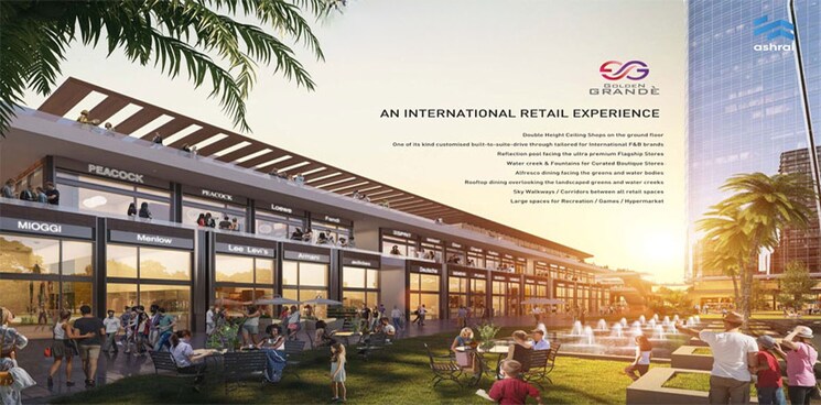 Exterior View, ashrai-golden-grande Commercial Shop 717 Sq.Ft. In Tech Zone 4 Greater Noida Greater Noida 7160647