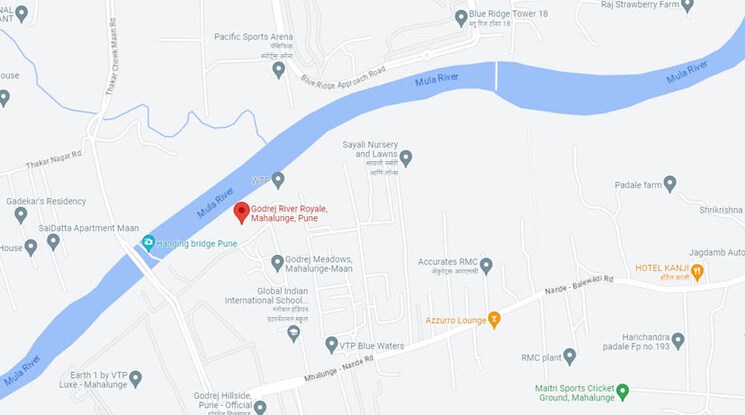 Map Location, godrej-river-royale 3 Bedroom 1688 Sq.Ft. Apartment In Mahalunge Pune 7164207