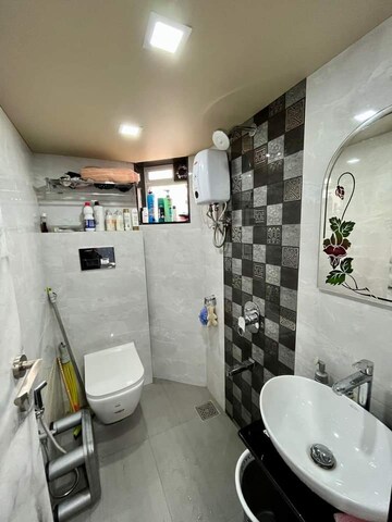 Bathroom in 3 BHK Apartment at Arham Satyam Valencia, Kharghar – for Sale