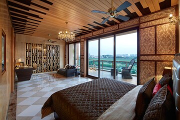 Bedroom in 4 BHK Apartment at Puri Diplomatic Greens Villas, Sector 111 – for Sale