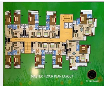 Master Plan in 2 BHK Apartment at DevLandcon Hitaishi Heights, Raj Nagar Extension – for Sale