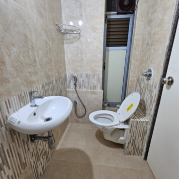 Bathroom in 2 BHK Apartment at B G Shirke Monte Verita North Annexe, Shirgaon – for Sale