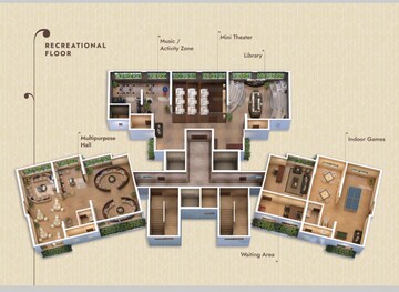 Floor Plan in 2 BHK Apartment at Yogidham – for Sale