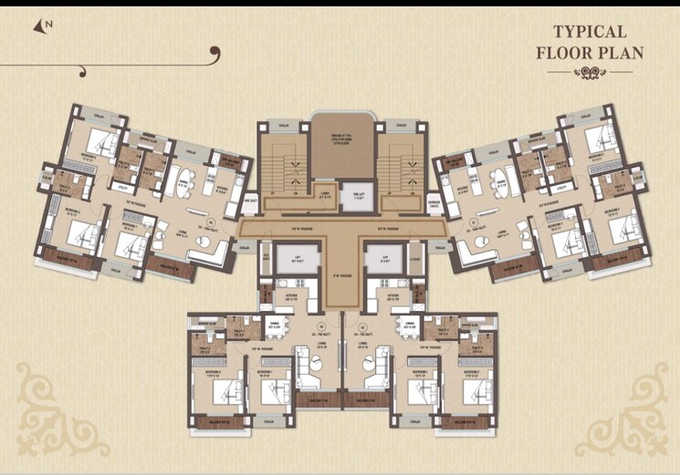 Floor Plan, yogidham 2 Bedroom 792 Sq.Ft. Apartment In Yogidham Thane 7174097
