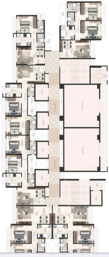 Floor Plan in 2 BHK Apartment at Gurukrupa Marina Enclave, Malad West – for Sale