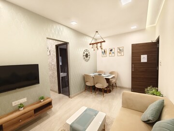 Living Room in 1 BHK Apartment at Ruparel Sereno, Vasai East – for Sale