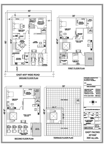 Floor Plan in 4 BHK Villa at Kollur – for Sale