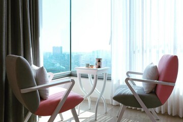 Living Room in 6 BHK Apartment at Oberoi Realty Esquire, Goregaon East – for Sale
